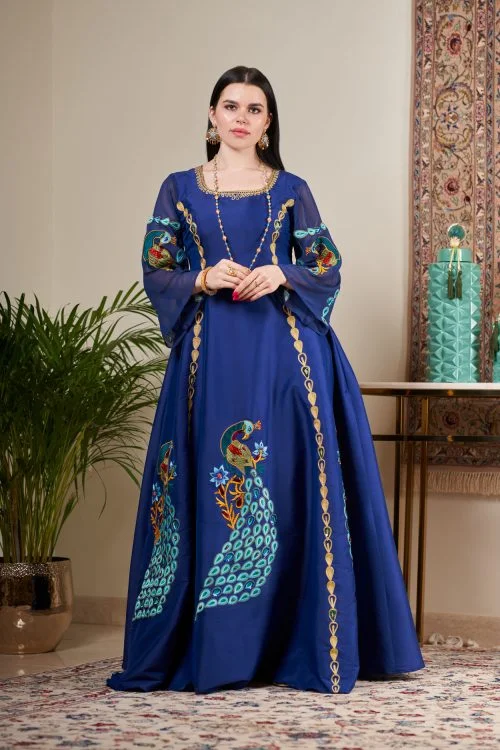 new design traditional dress Banarasi long dress